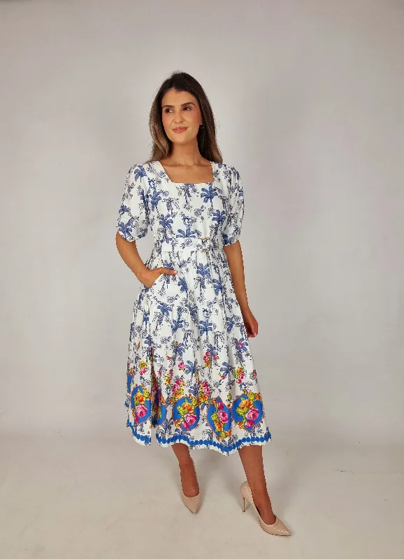 Emily Lovelock White Paisley Dress