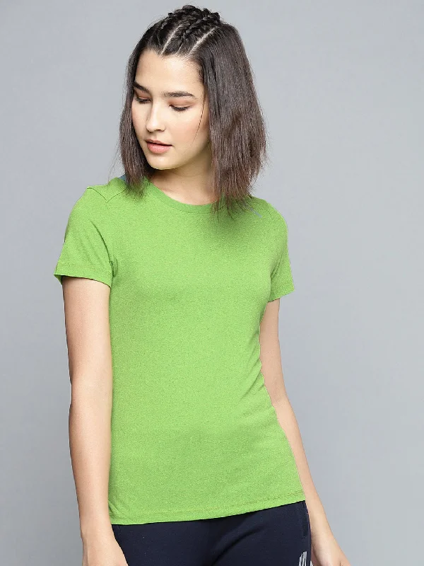 Alcis Women Color Block Green Tee