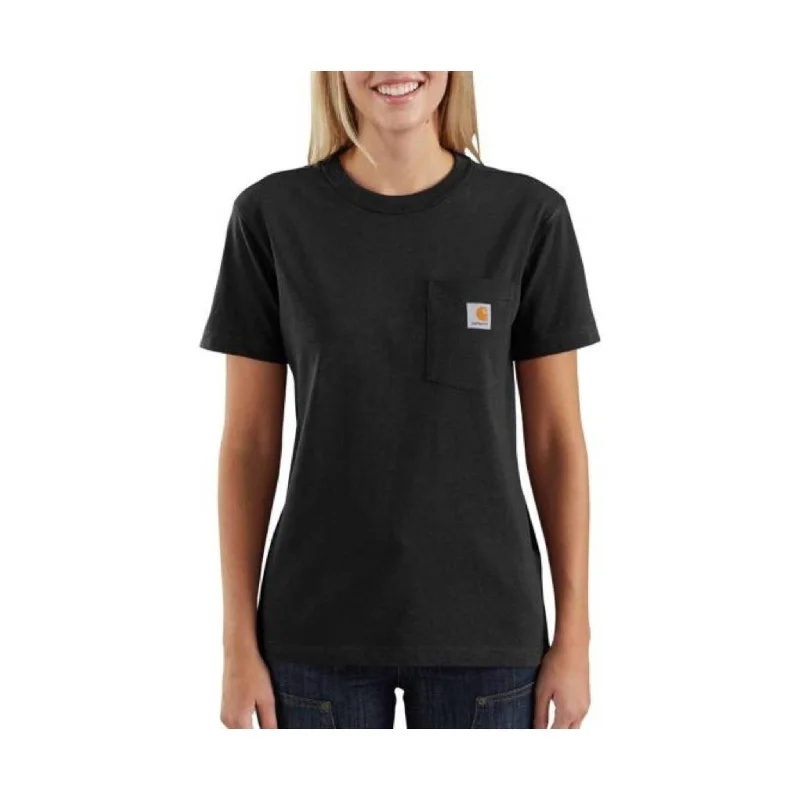 Carhartt Women's Loose Fit Heavyweight Short-Sleeve Pocket T-Shirt - Black