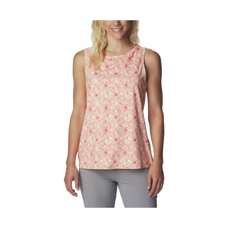 Columbia Women's Chill River Tank - Peach/Mini Hibiscus FINAL SALE