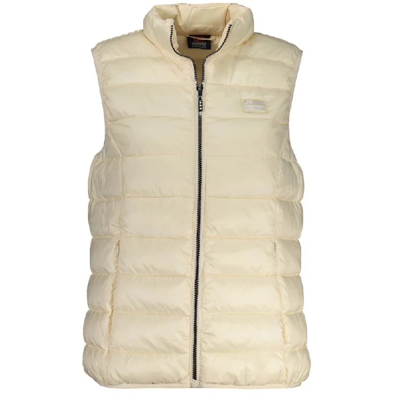 Beige Polyamide Women Jacket