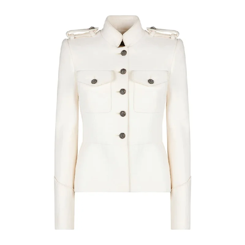 White Wool Jackets & Coat