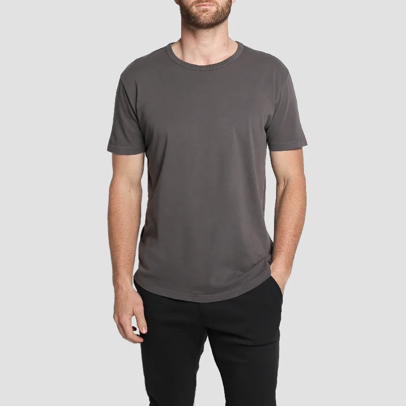 Natural Premium Scoop T-Shirt Iron Grey