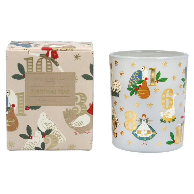 12 Days Boxed Candle Christmas Pear Small