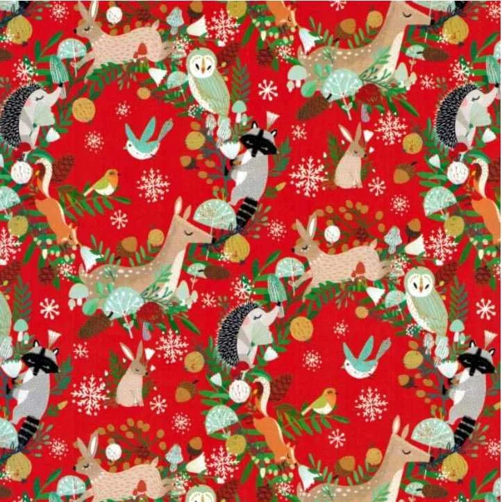 Animal Wreath Gift Wrap