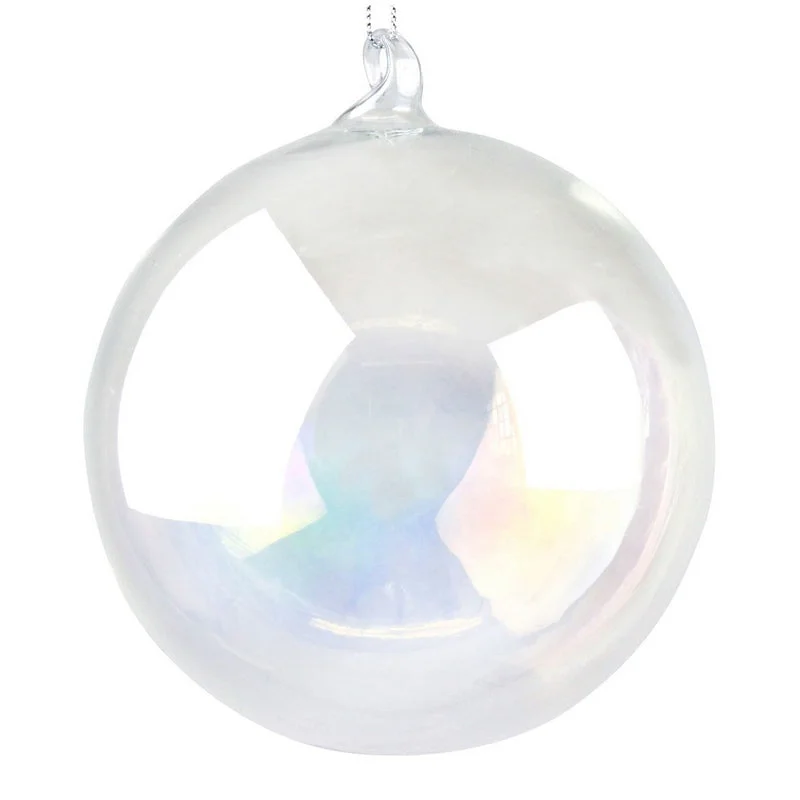 Clear Soap Bubble Bauble 10cm