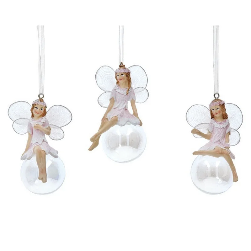 Fairy On Soap Bubble Bauble