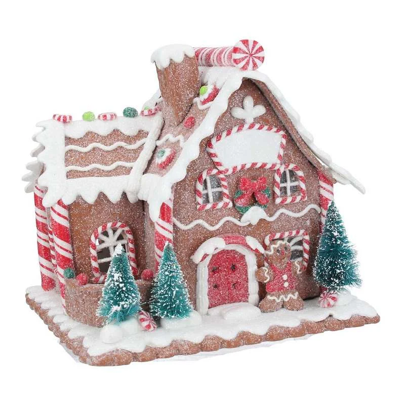 Gingerbread House LED Ornament Medium