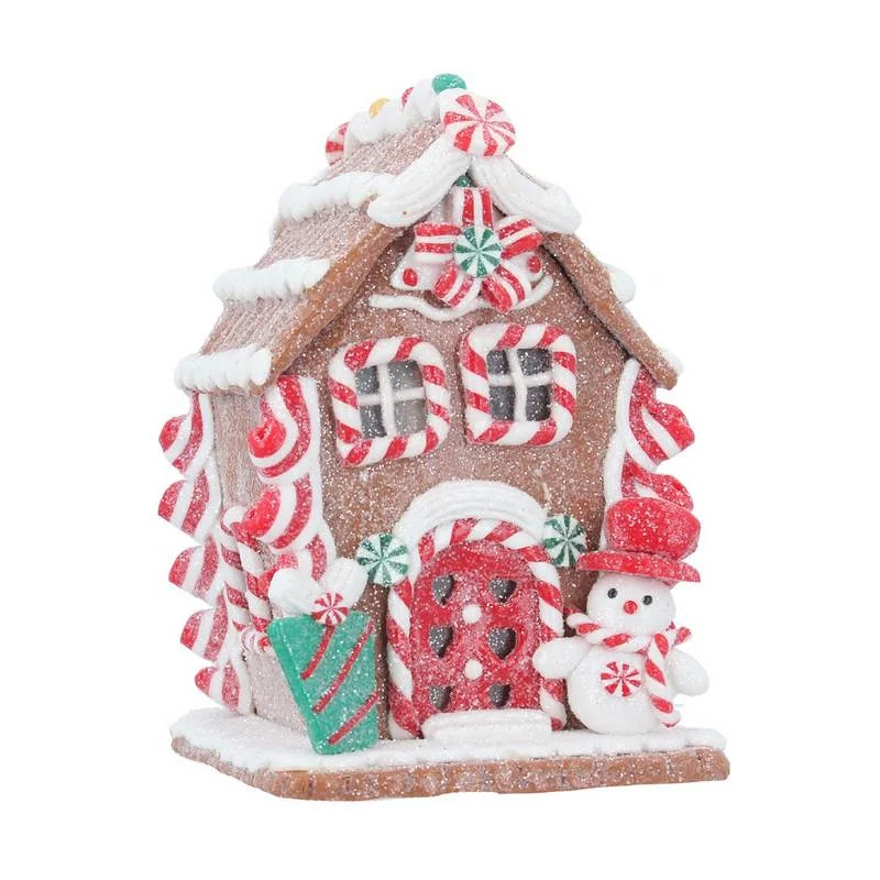 Gingerbread House LED Ornament Small