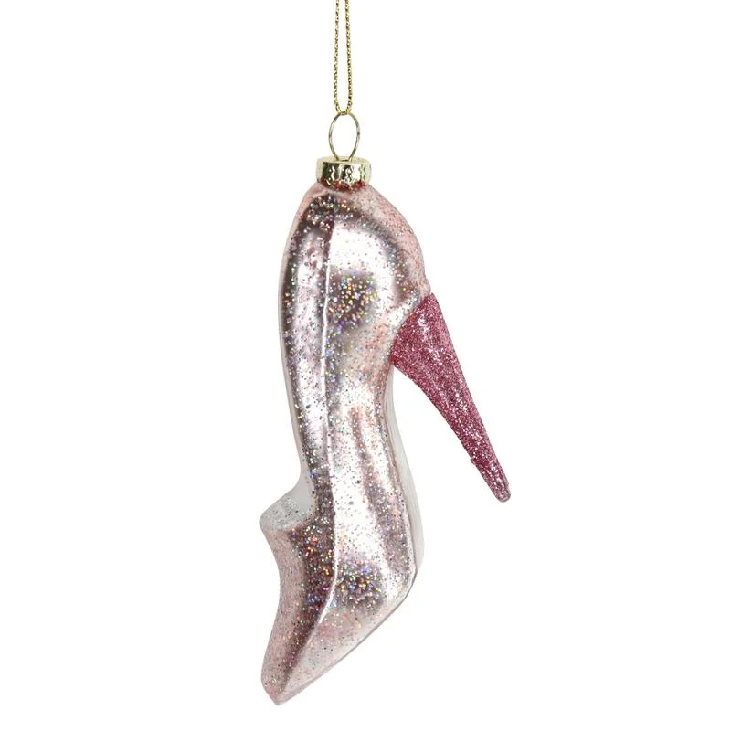 Pink Glass Stiletto Decoration