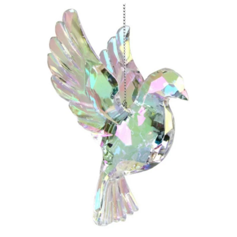 Rainbow Iridescent Dove Decoration