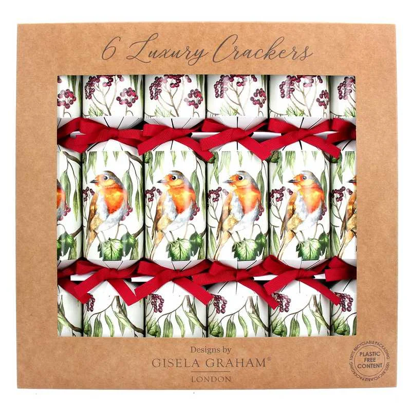 Robin & Berries Luxury Christmas Crackers